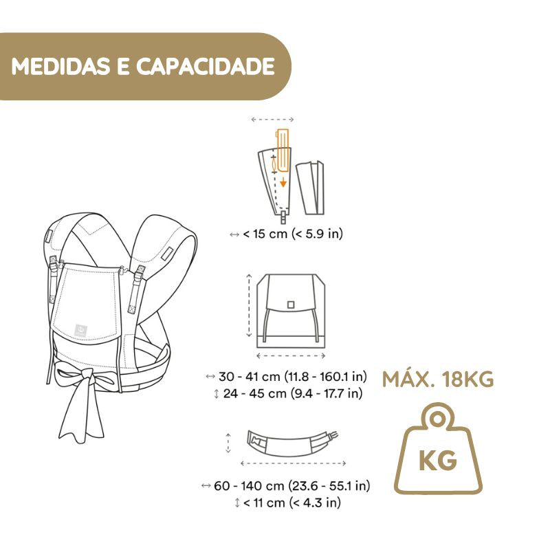 Stokke Mochila Portabebé Limas Plus - Black
