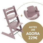 Stokke Tripp Trapp + Oferta Baby Set - Heather Mauve