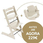 Stokke Tripp Trapp + Oferta Baby Set - Vanilla White
