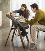 Stokke Steps Espreguiçadeira - Herringbone Grey / Black Chassis