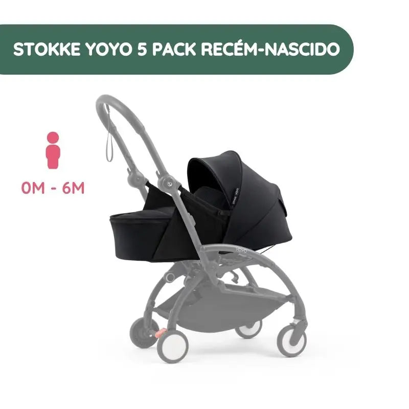 Stokke Yoyo 5 Pack Recém-nascido - Black