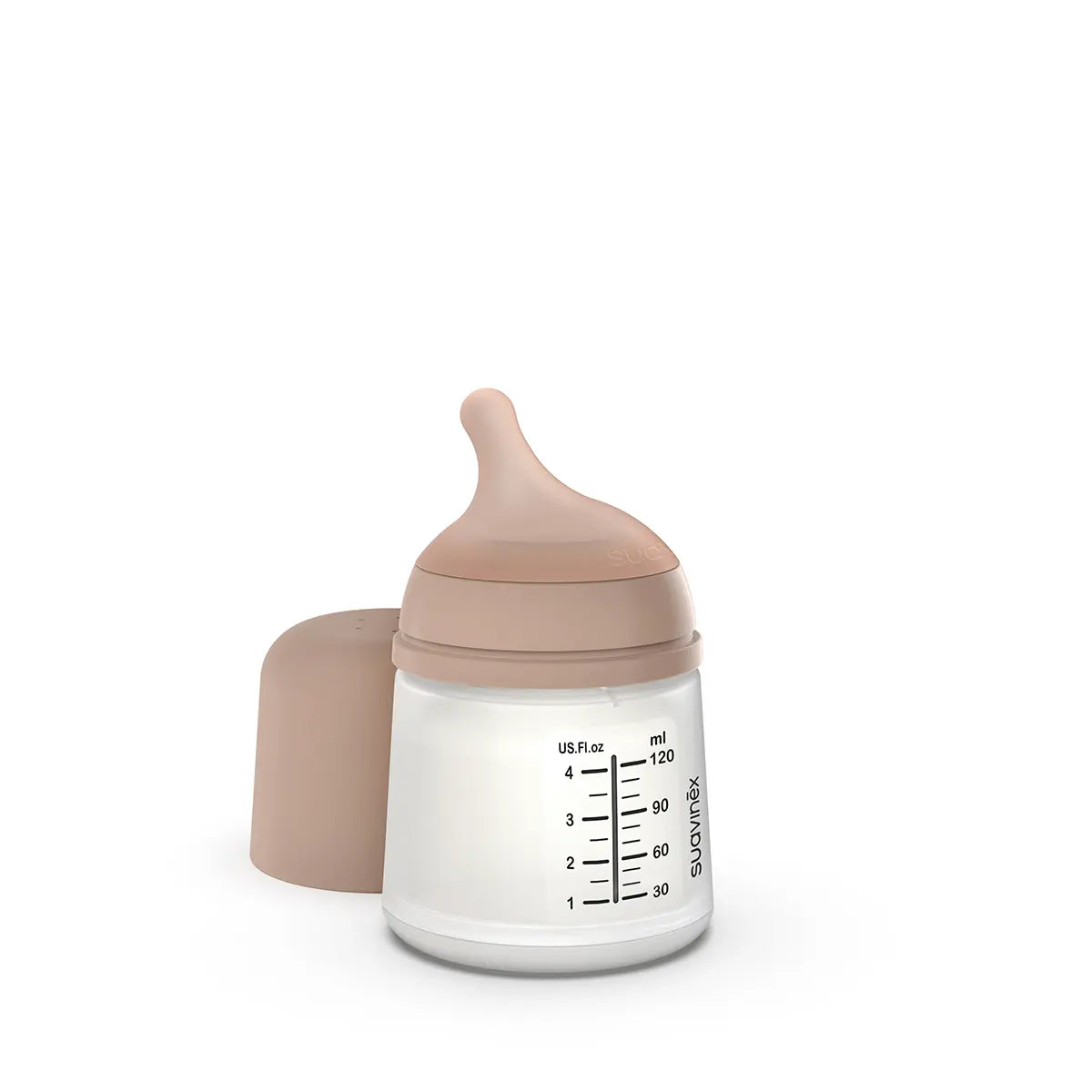 Suavinex Zero.Zero Anti-Colic Bottle 120 ml - Adaptive Flow - Medium Tone