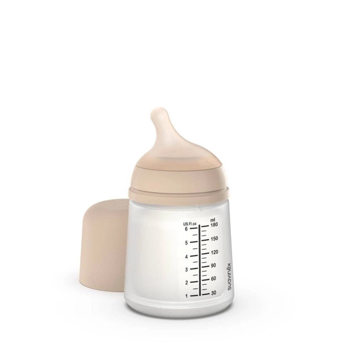 Suavinex Zero.Zero Anti-Colic Bottle 180 ml - Slow Flow - Light Tone