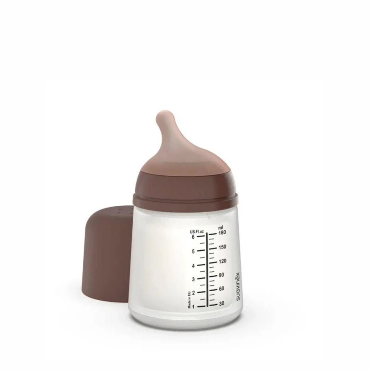 Suavinex Zero.Zero Anti-Colic Bottle 180 ml - Slow Flow - Dark Tone