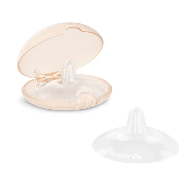 Suavinex Protetores de Mamilo em Silicone - Tamanho M 24 mm - 2 Unidades