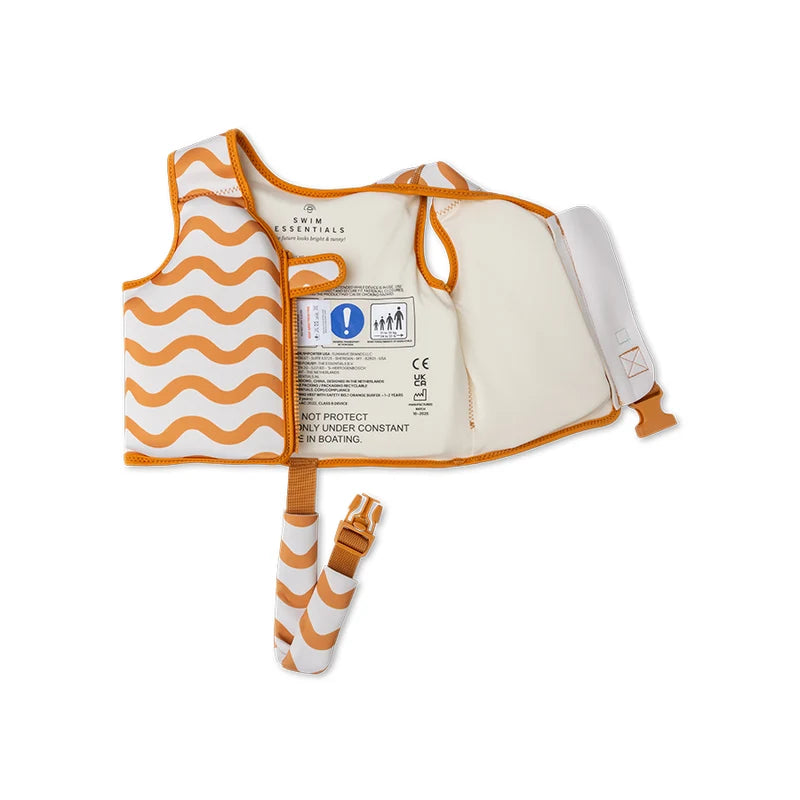 Swim Essentials Colete de Natação 1-2 anos - Orange Surfer