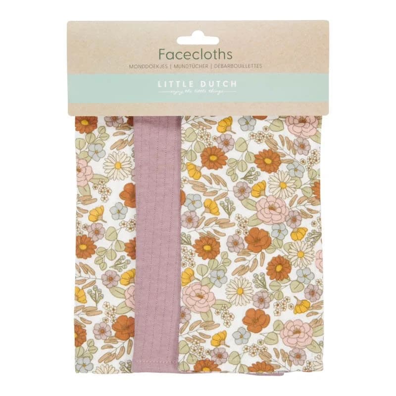 Little Dutch Toalhas de Rosto - Vintage Little Flowers / Pure Mauve