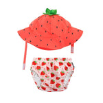 ZooCchini - Conjunto de Banho Chapéu e Cueca 12-24 meses - Morango