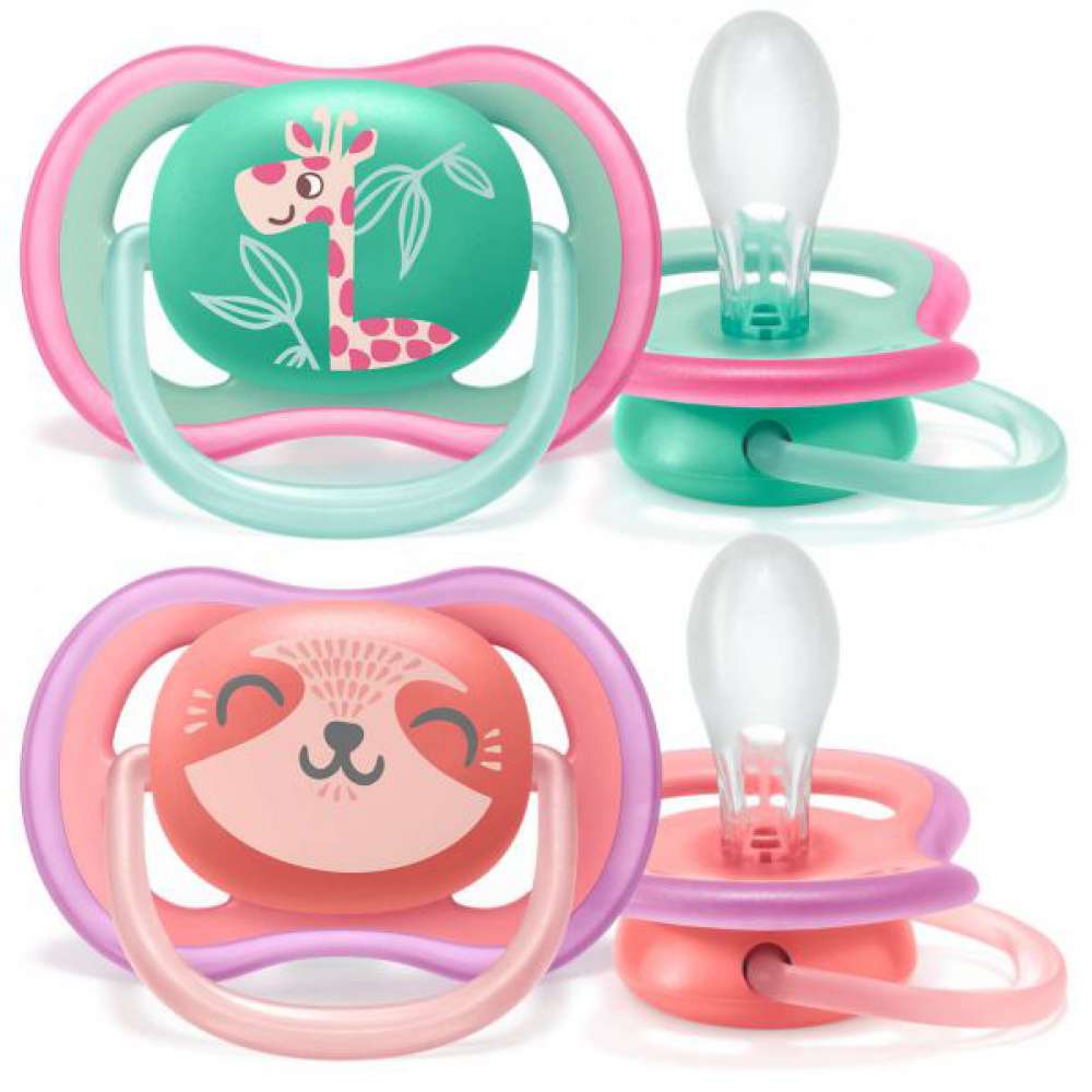 Philips Avent - 2 Chupetas - Ultra Air 18m+ - Menina