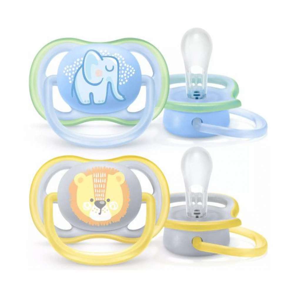 Philips Avent - 2 Chupetas - Ultra Air - Deco - 0-6 M - Menino