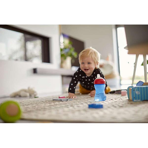 Philips Avent Copo de Aprendizagem Bico Macio - 300 ml. - Azul/Vermelho