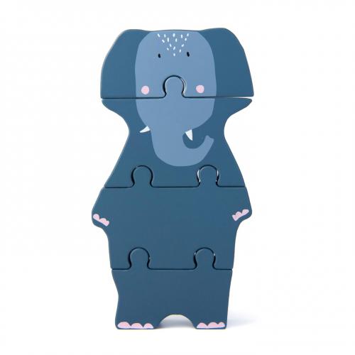 Trixie Puzzle de Formas em Madeira - Mrs. Elephant
