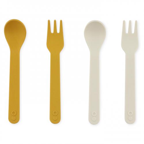 Trixie Colher e Garfo PLA 2-pack - Mustard