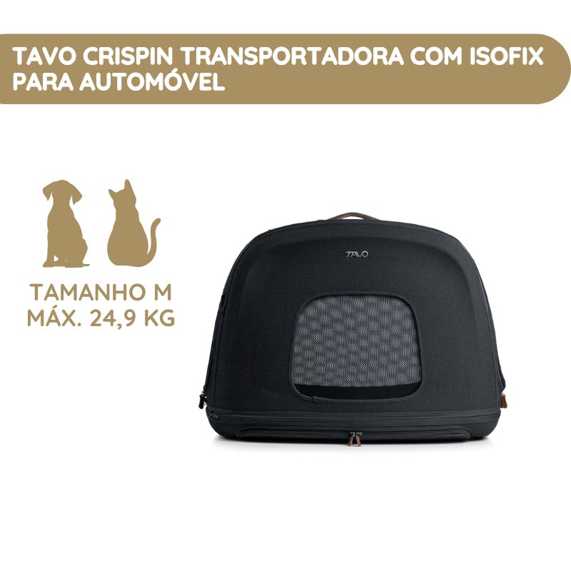 Tavo Crispin M Transportadora com Isofix para Automóvel - Onyx