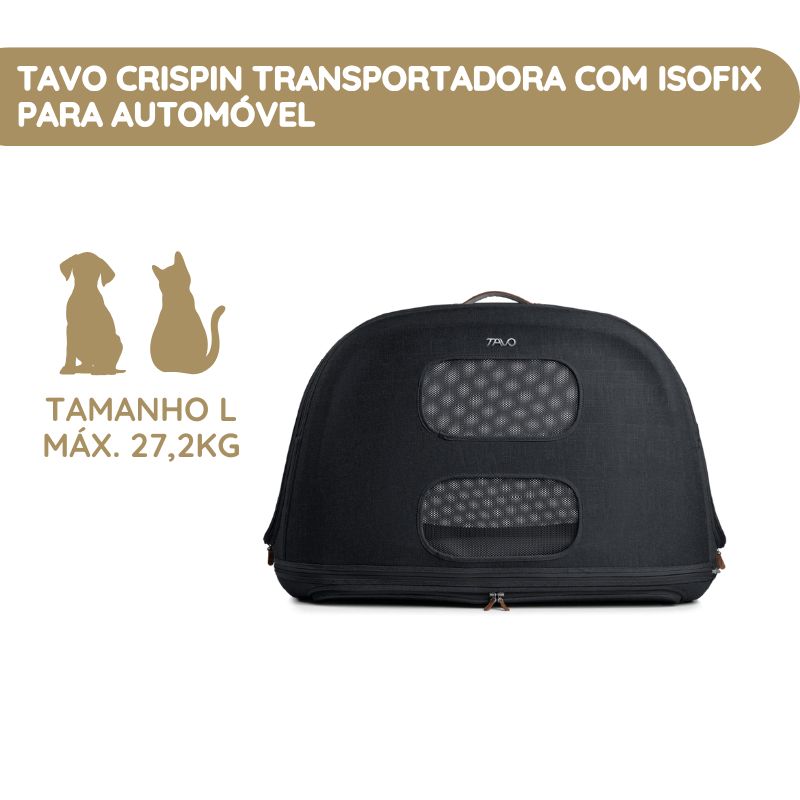 Tavo Crispin L Transportadora com Isofix para Automóvel - Onyx