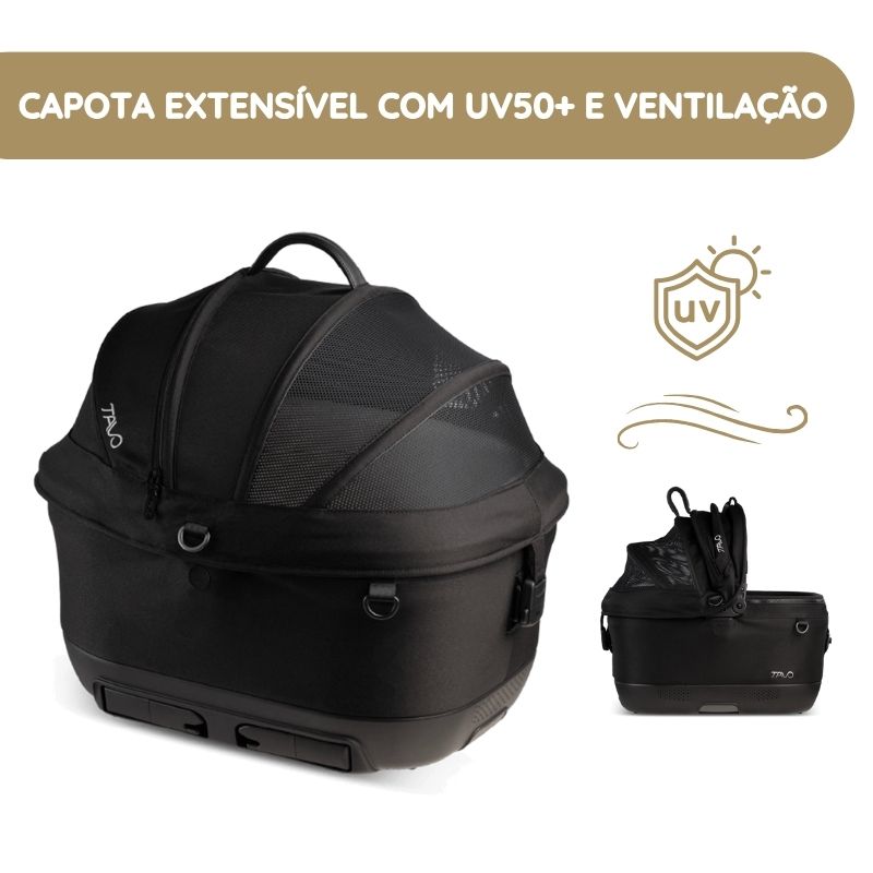 Tavo Maeve ISO5X Transportadora para Animais de Estimação com Isofix para Automóvel e Passeio - Merle