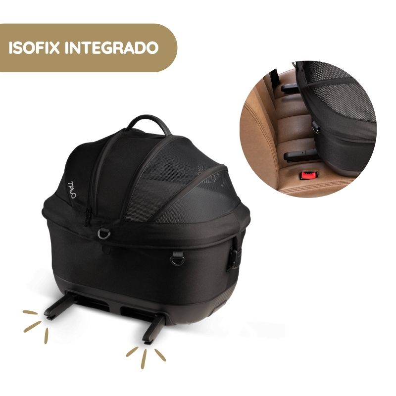 Tavo Maeve ISO5X Transportadora para Animais de Estimação com Isofix para Automóvel e Passeio - Merle