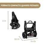 Tavo Roscoe Carrinho de Passeio para Animais de Estimação - Chocolate