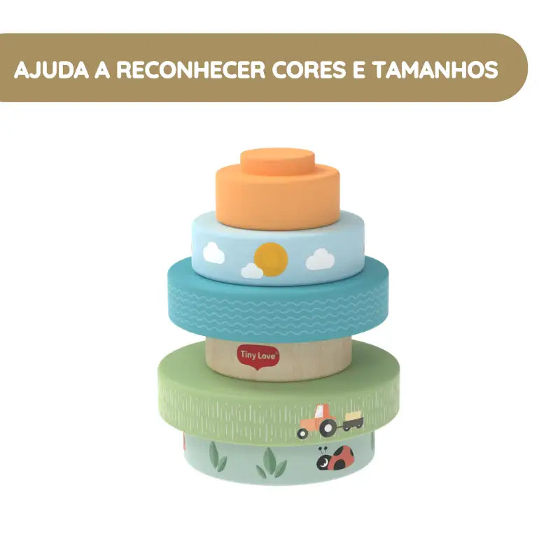 Tiny Love Brinquedo de Empilhar Farmers Funday