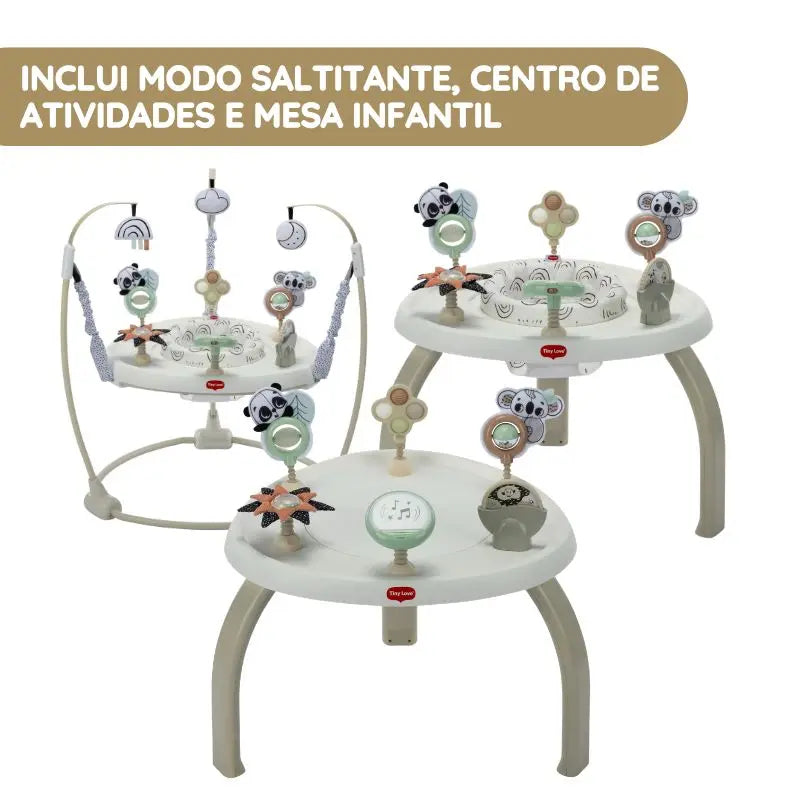 Tiny Love Centro de Atividades 4 em 1 Jump & Play Black & White