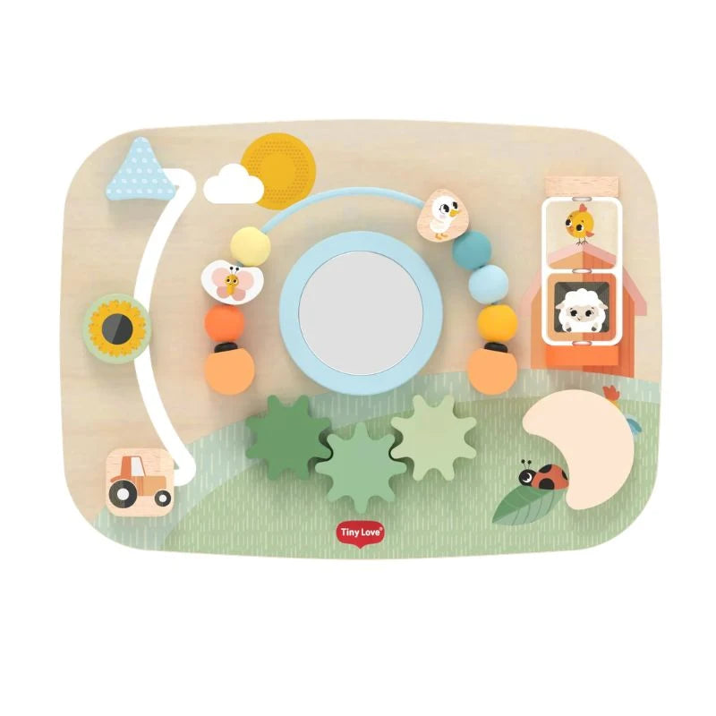Tiny Love Tabuleiro de Atividades em Madeira Farmers Funday