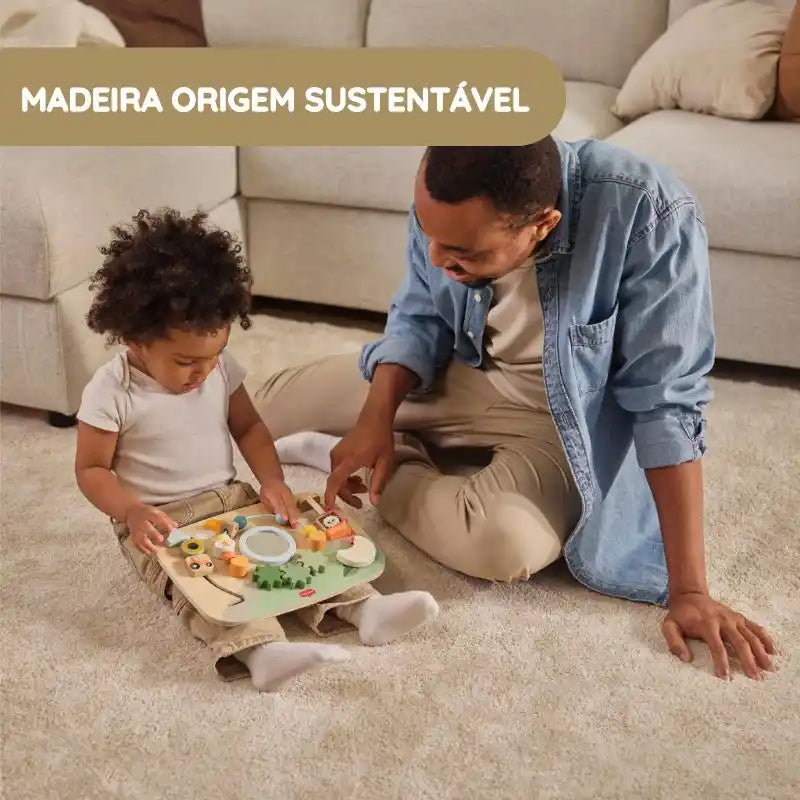 Tiny Love Tabuleiro de Atividades em Madeira Farmers Funday