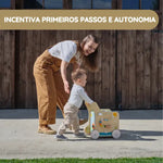 Tiny Love Farmers Funday Carrinho em Madeira de Empurrar e Brincar