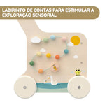 Tiny Love Farmers Funday Carrinho em Madeira de Empurrar e Brincar