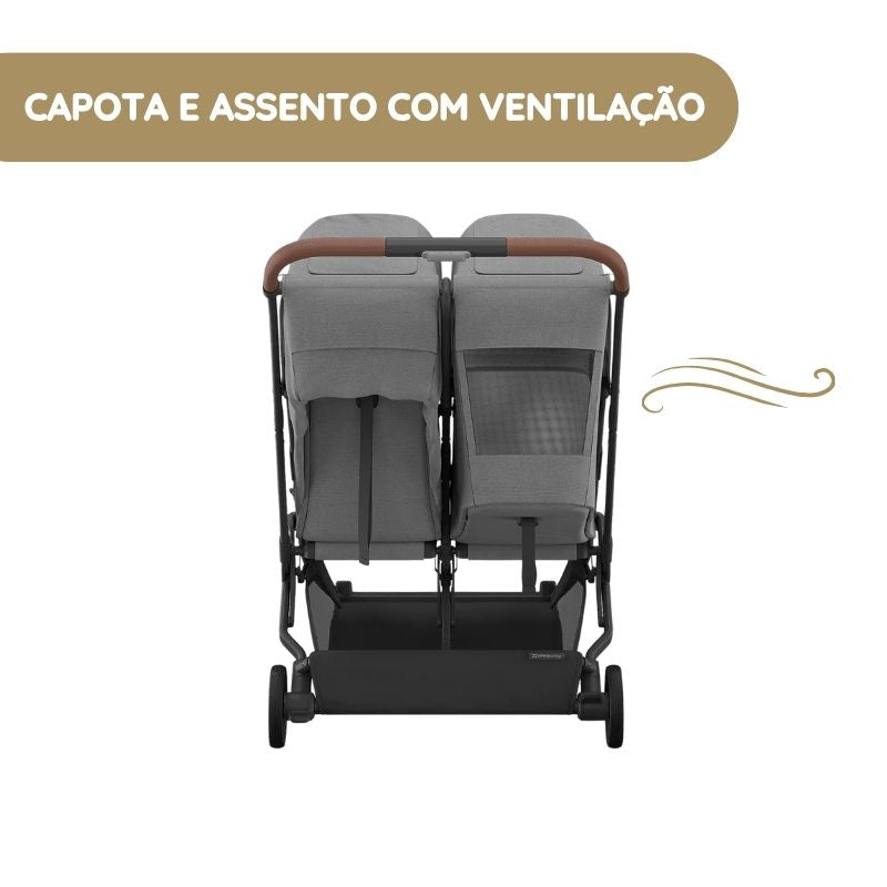 UPPAbaby Minu Duo Carrinho de Gémeos - Greyson