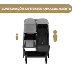 UPPAbaby Minu Duo Carrinho de Gémeos - Greyson