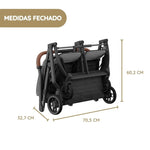 UPPAbaby Minu Duo Carrinho de Gémeos - Greyson