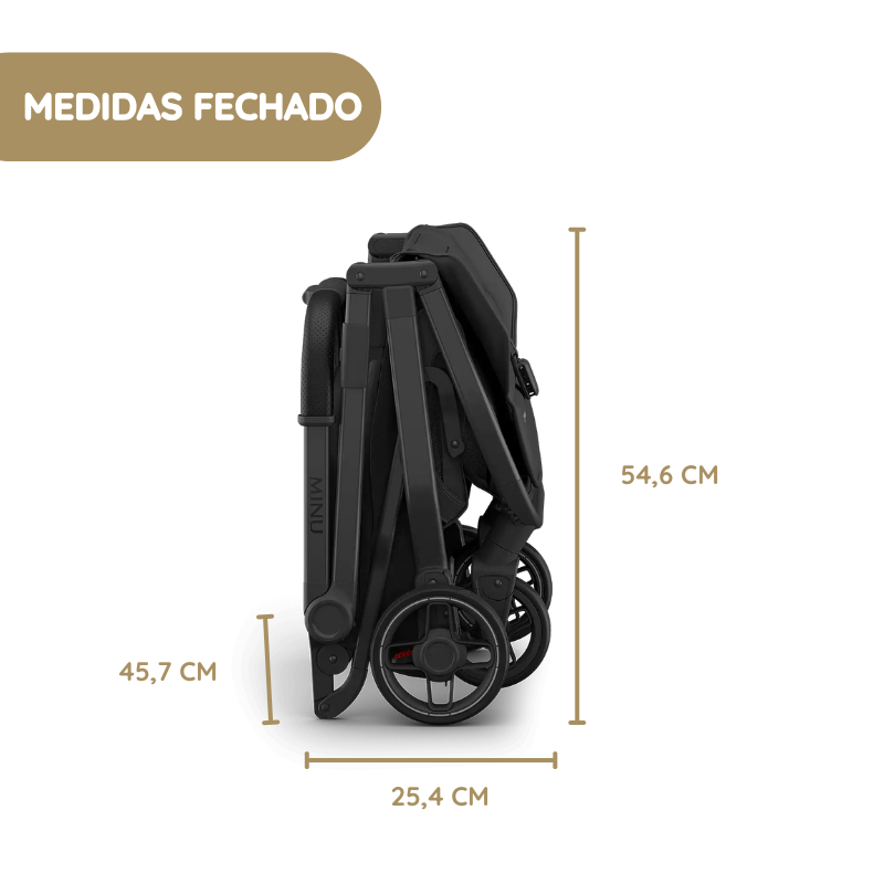 UPPAbaby Minu V3 Carrinho de Bebé - Greyson