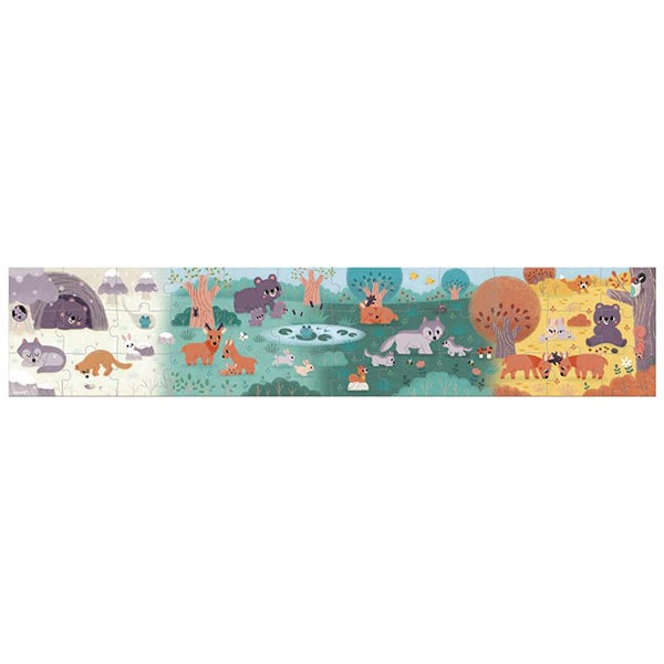 Janod Puzzle Panorâmico 4 Estações - 36pçs