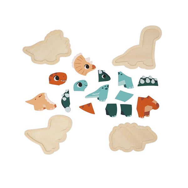 Janod 4 Puzzles Evolutivos Dino