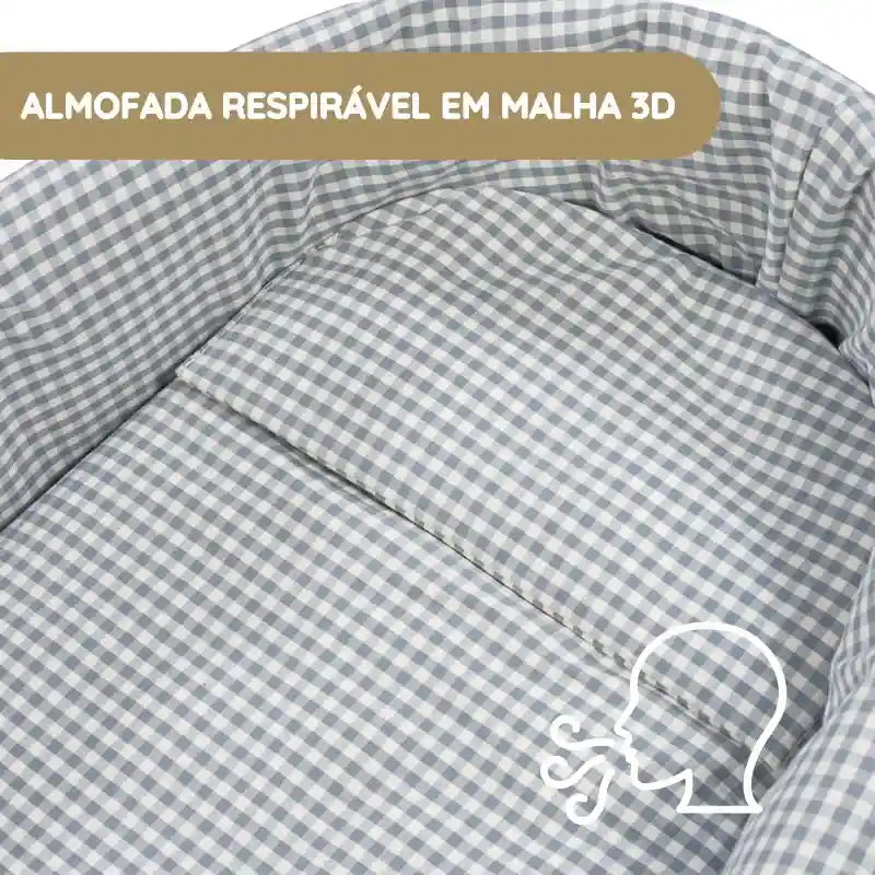Walking Mum Conjunto de Alcofa Praliné Vichy/Rayas TOG 2,5 - Matcha