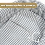 Walking Mum Conjunto de Alcofa Praliné Vichy/Rayas TOG 2,5 - Matcha