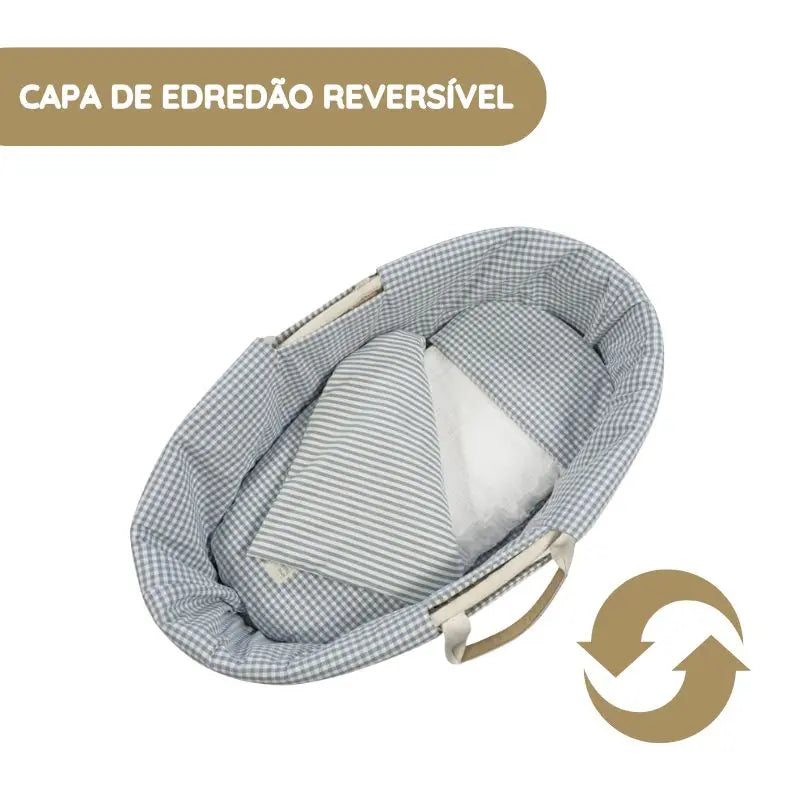 Walking Mum Conjunto de Alcofa Praliné Vichy/Rayas TOG 2,5 - Matcha