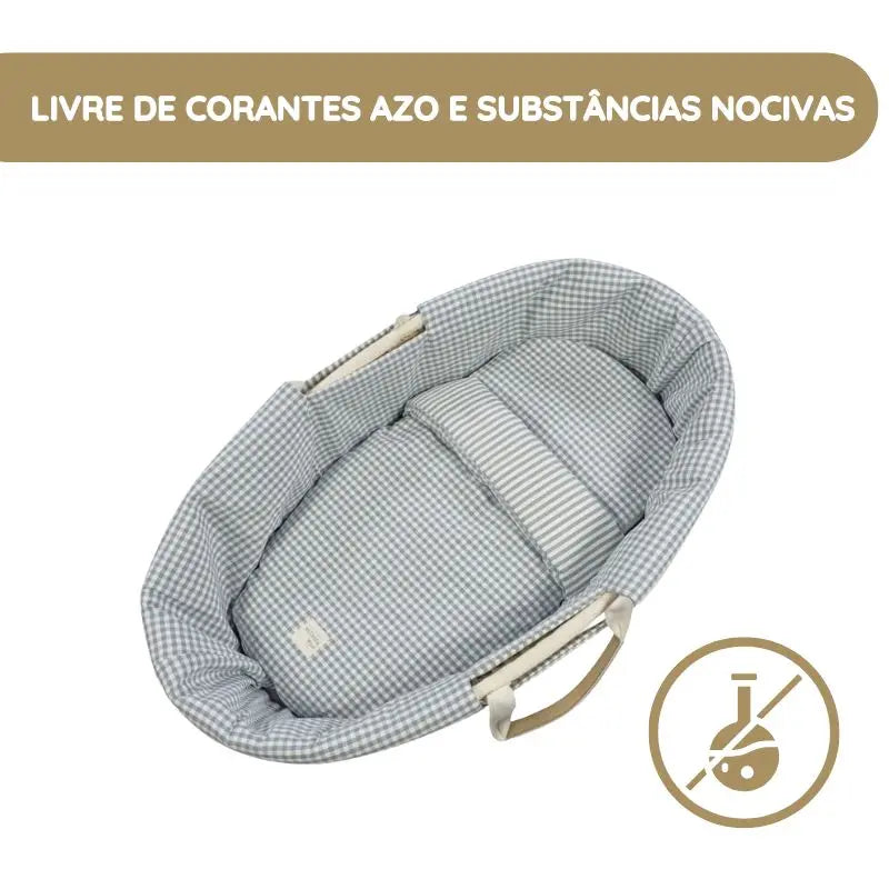 Walking Mum Conjunto de Alcofa Praliné Vichy/Rayas TOG 2,5 - Matcha