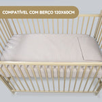 Walking Mum Conjunto de Cama 120x60 cm Praliné Vichy/Rayas TOG 2,5 - Moka