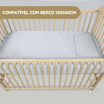 Walking Mum Conjunto de Cama 120x60 cm Praliné Vichy/Rayas TOG 2,5 - Matcha