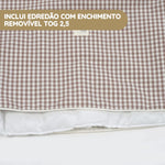 Walking Mum Conjunto de Cama 120x60 cm Praliné Vichy/Rayas TOG 2,5 - Moka