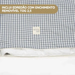Walking Mum Conjunto de Cama 120x60 cm Praliné Vichy/Rayas TOG 2,5 - Matcha