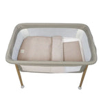 Walking Mum Conjunto de Cama 90x50 cm Praliné Vichy/Rayas TOG 2,5 - Moka