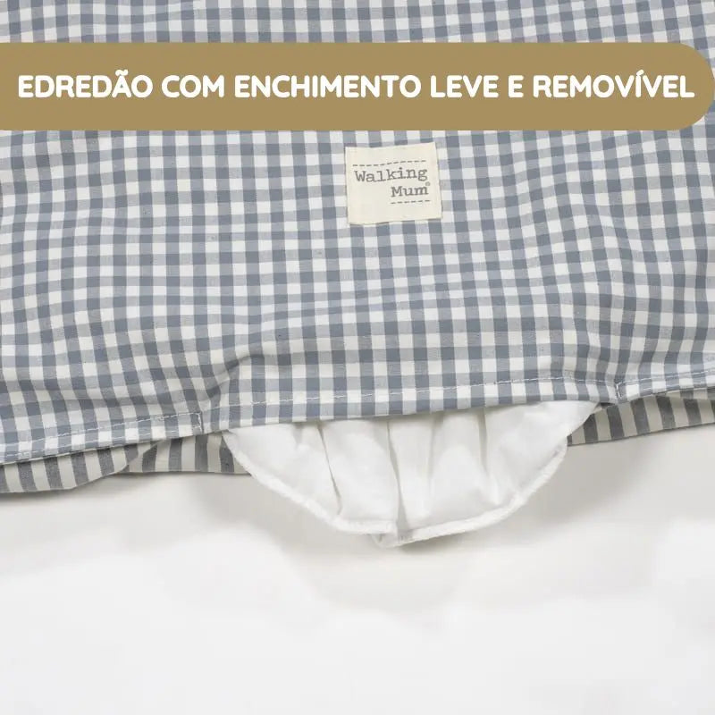 Walking Mum Conjunto de Cama 90x50 cm Praliné Vichy/Rayas TOG 2,5 - Matcha