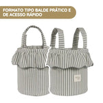 Walking Mum Mala Organizadora Bucket Praliné Rayas - Matcha
