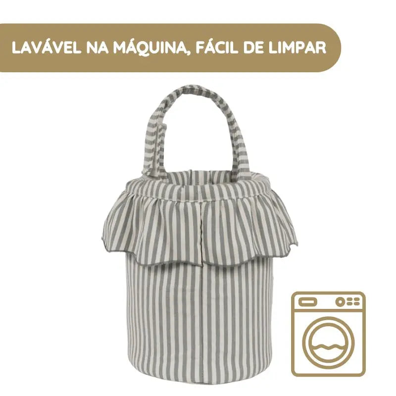 Walking Mum Mala Organizadora Bucket Praliné Rayas - Matcha