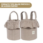 Walking Mum Mala Organizadora Bucket Praliné Vichy - Moka