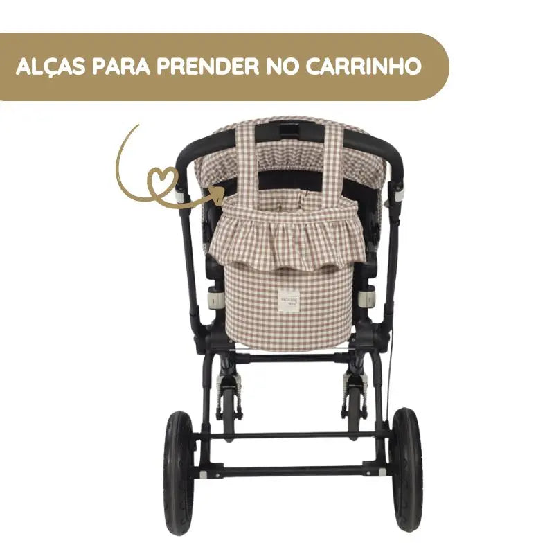Walking Mum Mala Organizadora Bucket Praliné Vichy - Moka