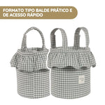 Walking Mum Mala Organizadora Bucket Praliné Vichy - Matcha