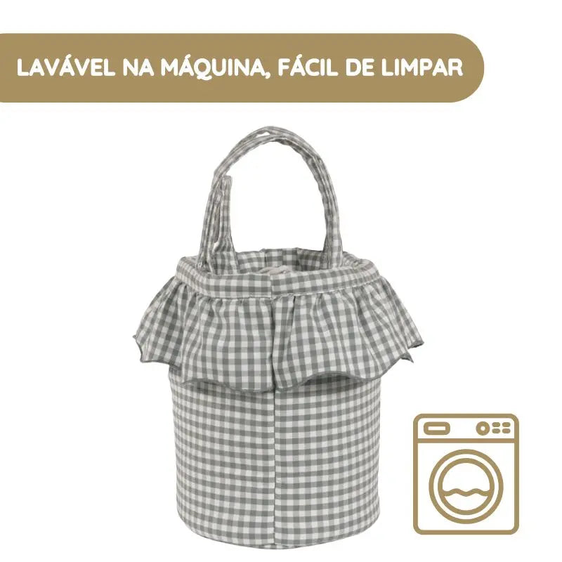 Walking Mum Mala Organizadora Bucket Praliné Vichy - Matcha
